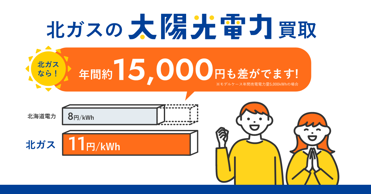 公式】北海道の卒FIT太陽光、北ガスが買い取ります！